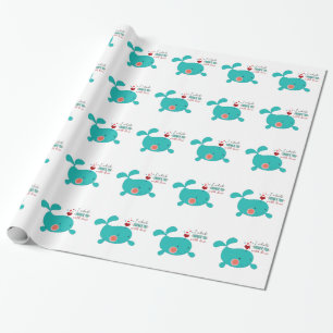 Papel De Presente Mim chá da baleia você com amor