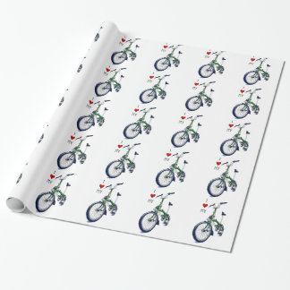 Papel De Presente Mim coração meu Brompton (verde)