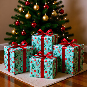 Papel De Presente Minga Verde Pickleball Feliz 🎁 Natal 