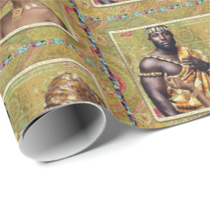 Papel De Presente Minha rainha africana