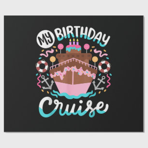Papel De Presente Minha Viagem de Cruzeiros de Férias de Aniversário