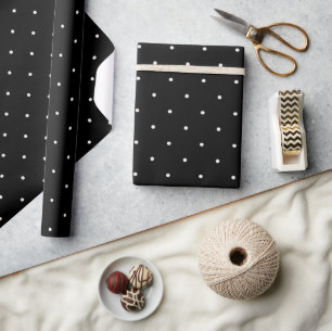 Papel De Presente Mini teste padrão de bolinhas da baunilha no