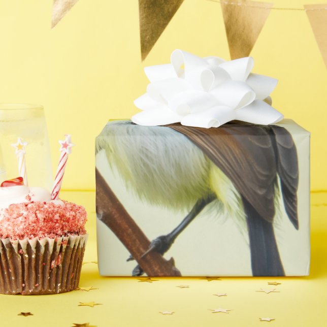 Papel De Presente Minimal Nature Bird Wrapping Paper (Festa de aniversário)