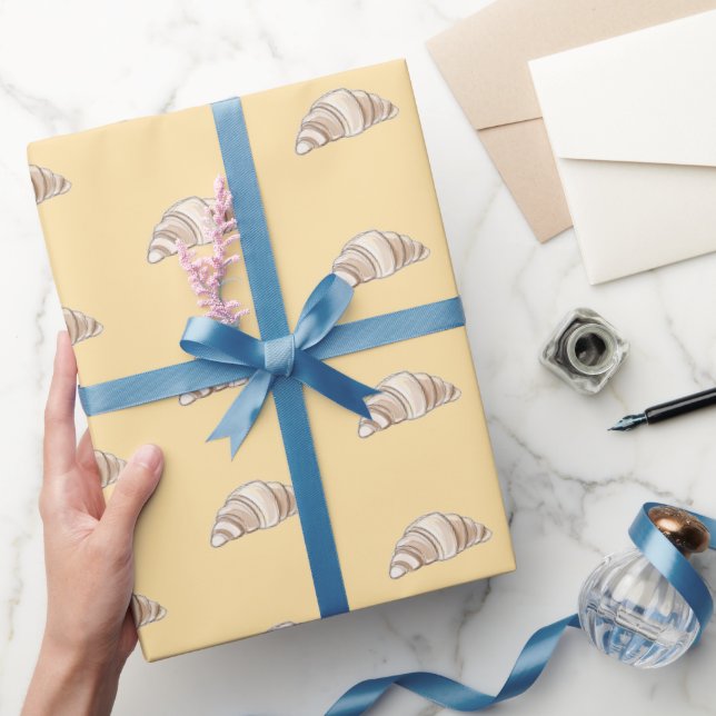 Papel De Presente minimalist croissant wrapping paper (Presentear)