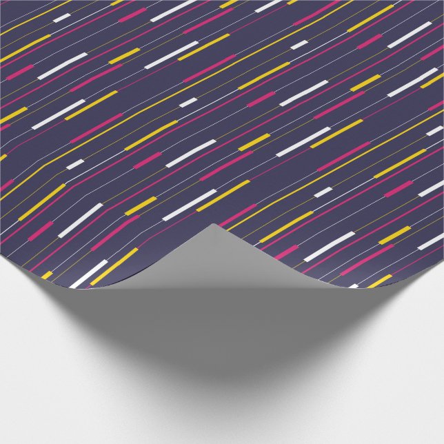 Papel De Presente Minimalist Modern Stripes (Ponta)
