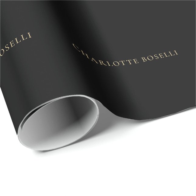 Papel De Presente Minimalista Elegante Clássico Profissional Simples (Ponta do rolo)