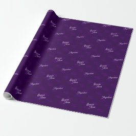 Papel De Presente Minimalista, Elegante, Padrão Buenos Aires, Argent