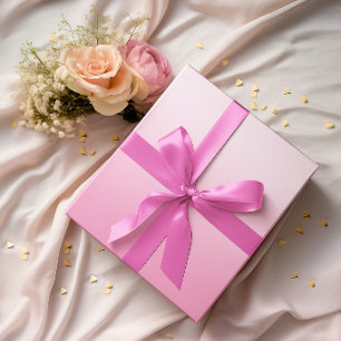 Papel De Presente Minimalista Moderno Algodão Doce Rosa Gradiente