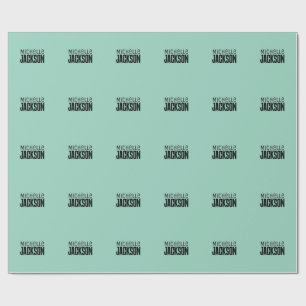Papel De Presente Minimalista Simples Moderno Seu Nome Mensagem