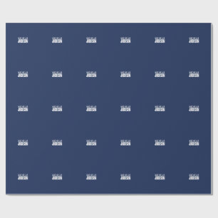 Papel De Presente Minimalista Simples Moderno Seu Nome Mensagem