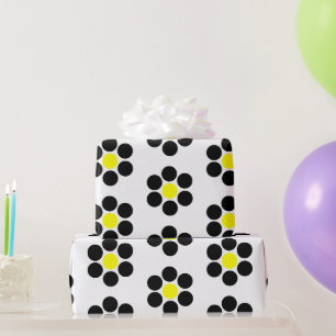 Papel De Presente Mínimo Simples Pontos Pretos