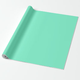 Papel De Presente Mint aquamarina sólida