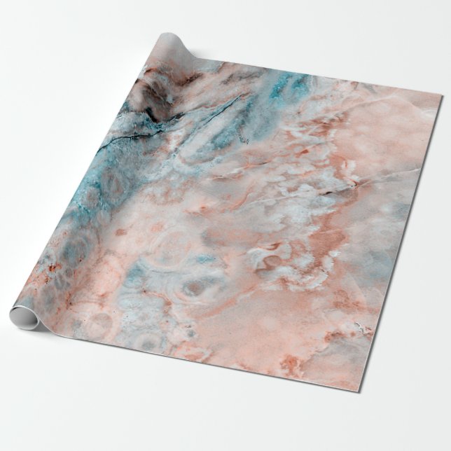 Papel De Presente Mint Emperador marble onyx (Desenrolado)