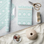 Papel De Presente Mint Fair Isle Christmas Sweater<br><div class="desc">O papel de embrulho de Natal personalizado apresenta um design de suéter de malha de isle bonito e agradável, inspirado em. Clique no botão Personalizar para adicionar seu próprio texto ou imagens para criar um único design! Torne-se criativo e use este papel padronizado divertido para mais do que apenas um...</div>