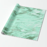 Papel De Presente Mint Green Cinza Silver White Marble Shiny Glam<br><div class="desc">Mínimalismo e Simplicidade - Papel de Vidro e Vidro Chic para muitas ocasiões</div>