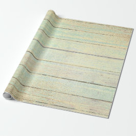 Papel De Presente Mint Green Metallic Champarelha Dourada Rustic