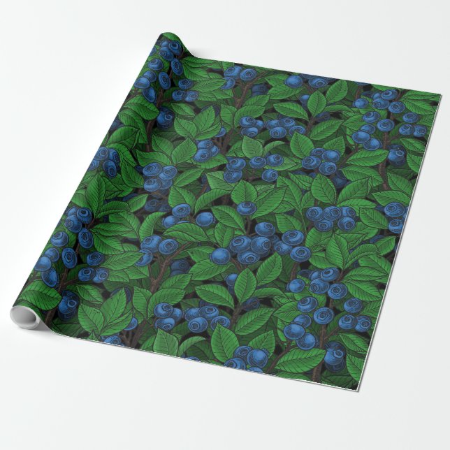 Papel De Presente mirtilo (Desenrolado)