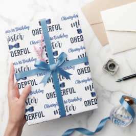 Papel De Presente Mister OnewonArco Tie primeiro aniversario