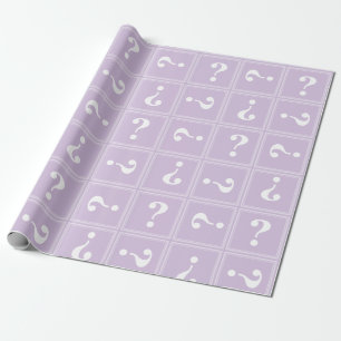 Papel De Presente Mistério do roxo do cardo