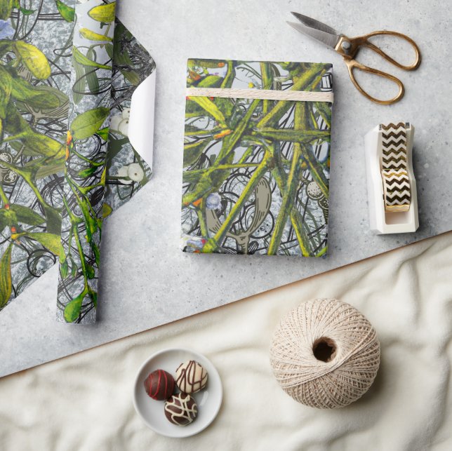 Papel De Presente Mistletoe (Artesanato)