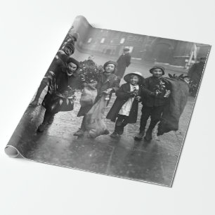 Papel De Presente MISTÓRIO De Papel De Encapsulamento De natais vint