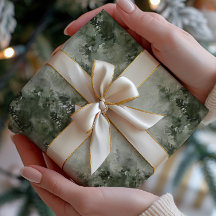 Misty Watercolor Forest Wraping Paper