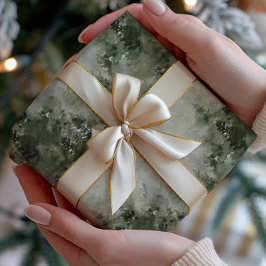 Papel De Presente Misty Watercolor Forest Wraping Paper