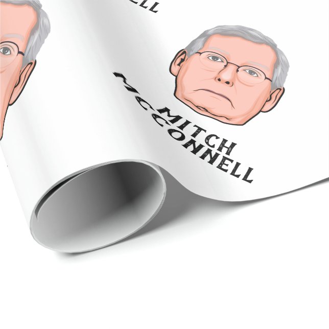 PAPEL DE PRESENTE MITCH MCCONNELL PERSONALIZADO (Ponta do rolo)