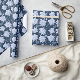 Papel De Presente Mitternachtsblüte -