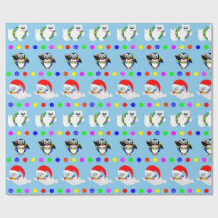 Papel De Presente Miúdos polares nas fileiras