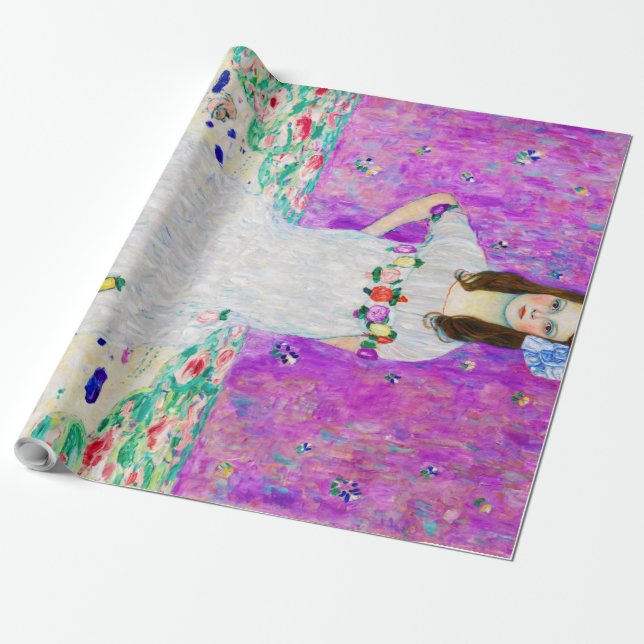 Papel De Presente Moça, Gustav Klimt (Desenrolado)
