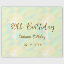 Mocho de cor laranja aniversário de 30 anos amarel