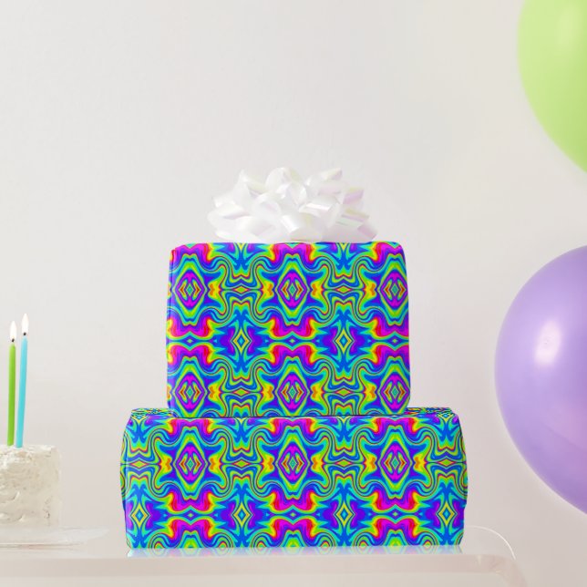 Papel De Presente Mod Arco-íris 3 (Presentes para festas)