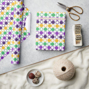 Papel De Presente Mod Mardi Gras Pontos