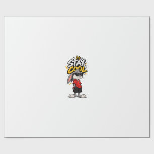 Papel De Presente Moda de Rua Coelho Gráfico Stay Cool – Urba Divert