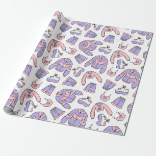 Papel De Presente Moda rosa Vibes 90s