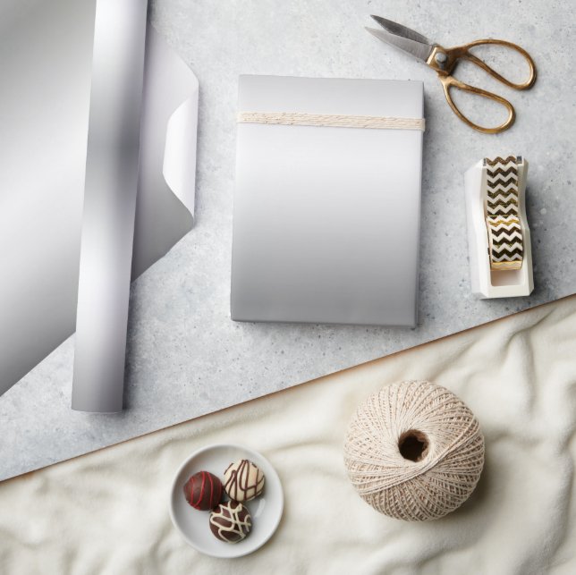 Papel De Presente Modelo de Glamor Moderno de Aparência Metálica (Artesanato)