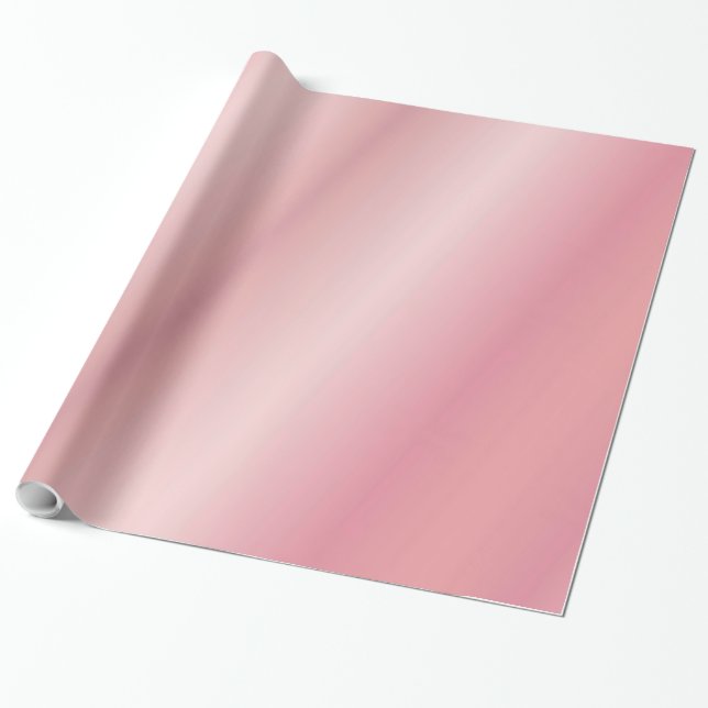 Papel De Presente Modelo de Presente Glamour Rosa Elegante (Desenrolado)