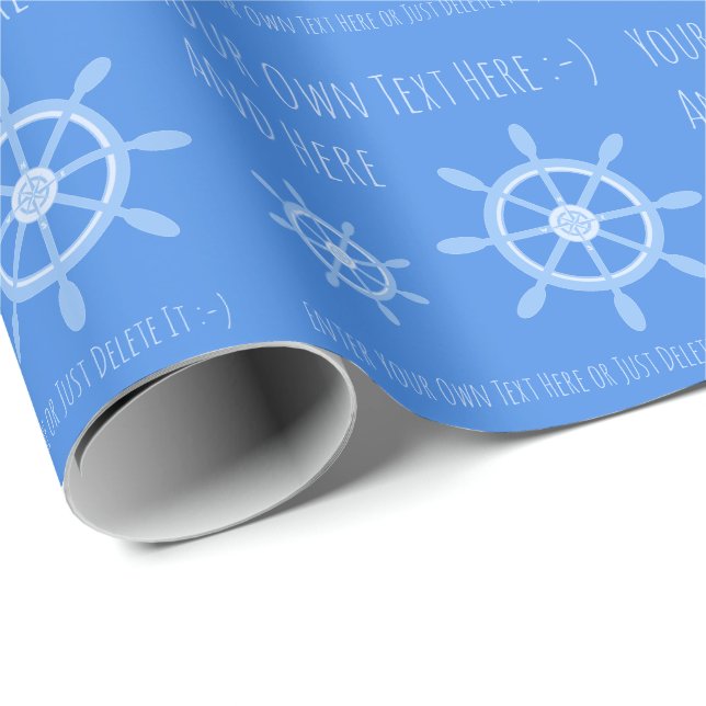 Papel De Presente Modelo de Presente Pessoal do Capitão de Marinheir (Ponta do rolo)