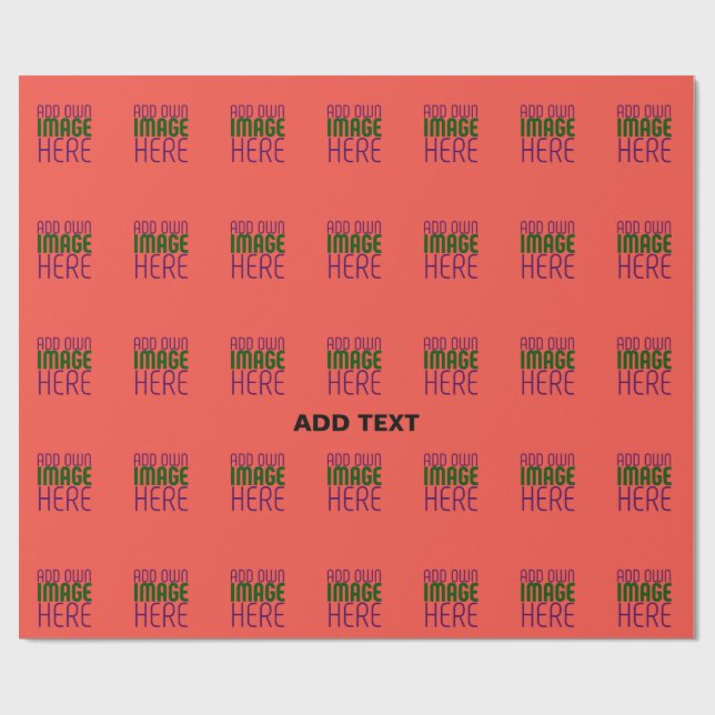 PAPEL DE PRESENTE MODELO DE TEXTO DE IMAGEM LARANJA VERMELHO EDITÁVE (Aberto)
