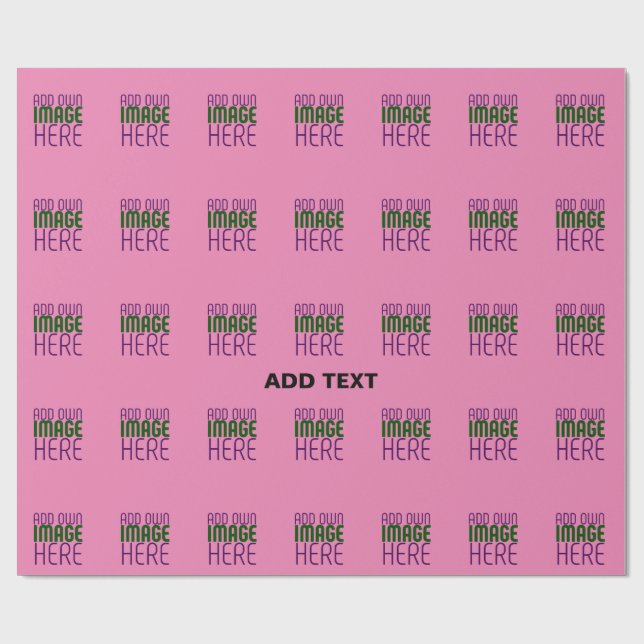PAPEL DE PRESENTE MODELO DE TEXTO DE IMAGEM ROSA QUENTE FOFO EDITÁVE (Aberto)