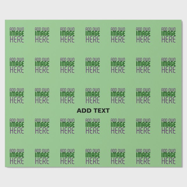 PAPEL DE PRESENTE MODELO DE TEXTO DE IMAGEM VERDE MINT EDITÁVEL MODE (Aberto)