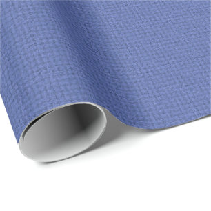 Papel De Presente Modelo personalizado elegante estruturado azul