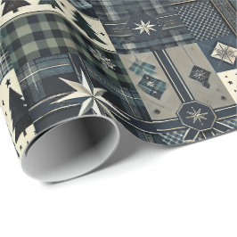 Papel De Presente Modern Masculine Christmas Wrapping Paper