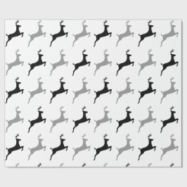Papel De Presente Modern Reindeer