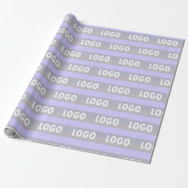 Papel De Presente Modern Striped Business Wrapping Paper with Logo