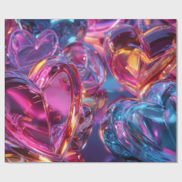 Papel De Presente Modern Valentine Wrapping Paper– Abstract Colorful