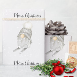 Papel De Presente Modern Watercolor Snowflakes Flocos de Neve Fresco