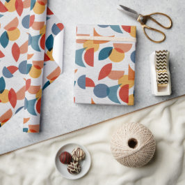 Papel De Presente Moderno do século médio Abstrato Geométrico Brito