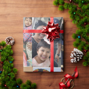 Papel De Presente Moderno elegante multi foto família elegante estil